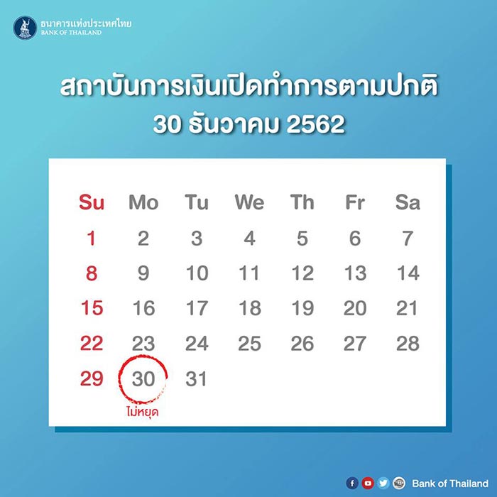 วันหยุดธนาคาร วันหยุดธนาคาร