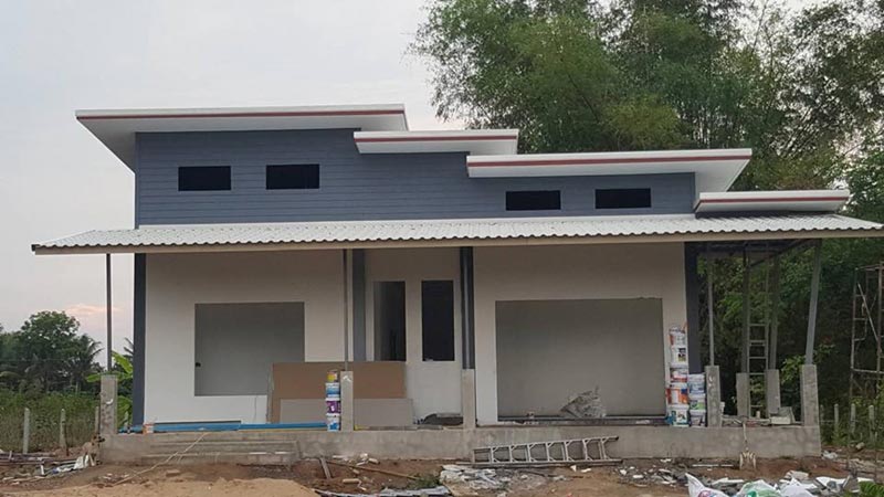 แบบบ้านชั้นเดียวสไตล์โมเดิร์น แบบบ้านชั้นเดียวสไตล์โมเดิร์น