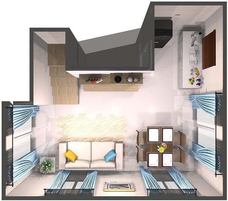 แต่งบ้านทาวน์โฮม 2 ชั้น แต่งบ้านทาวน์โฮม 2 ชั้น