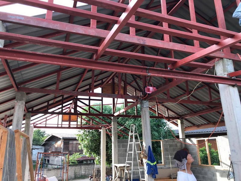 สร้างบ้านชั้นเดียวยกพื้นสูง สร้างบ้านชั้นเดียวยกพื้นสูง