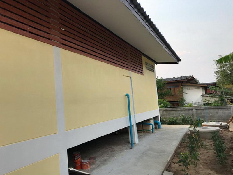 สร้างบ้านชั้นเดียวยกพื้นสูง สร้างบ้านชั้นเดียวยกพื้นสูง