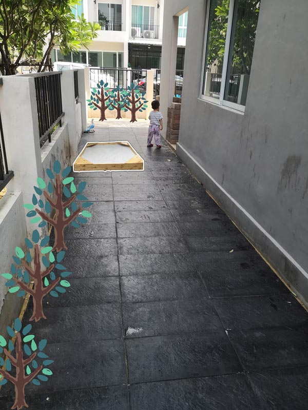 จัดสวนข้างบ้านทาวน์โฮม จัดสวนข้างบ้านทาวน์โฮม