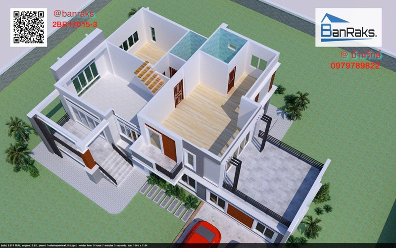 แบบบ้านโมเดิร์นสองชั้น 3 ห้องนอน 2 ห้องน้ำ แบบบ้านโมเดิร์นสองชั้น 3 ห้องนอน 2 ห้องน้ำ