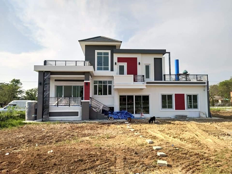แบบบ้านโมเดิร์นสองชั้น 3 ห้องนอน 2 ห้องน้ำ แบบบ้านโมเดิร์นสองชั้น 3 ห้องนอน 2 ห้องน้ำ