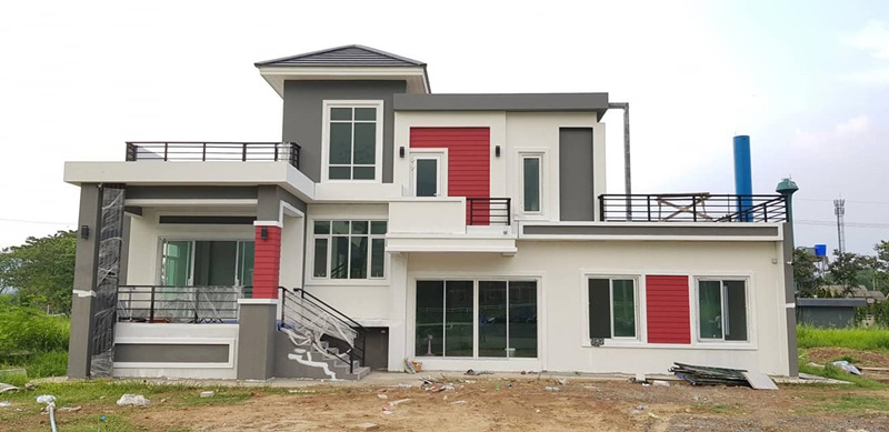 แบบบ้านโมเดิร์นสองชั้น 3 ห้องนอน 2 ห้องน้ำ แบบบ้านโมเดิร์นสองชั้น 3 ห้องนอน 2 ห้องน้ำ