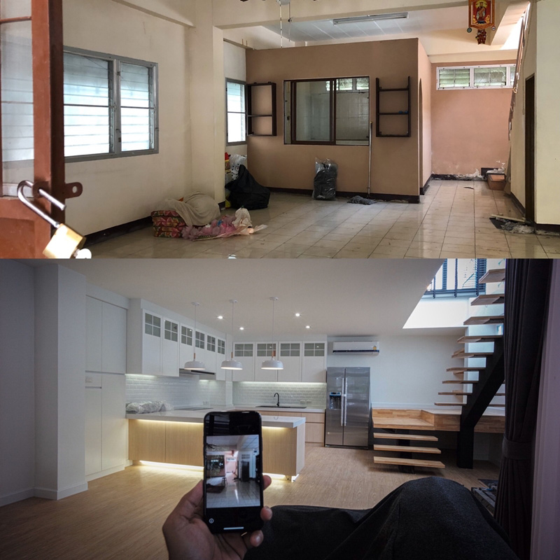 รีโนเวทบ้านสองชั้น รีโนเวทบ้านสองชั้น