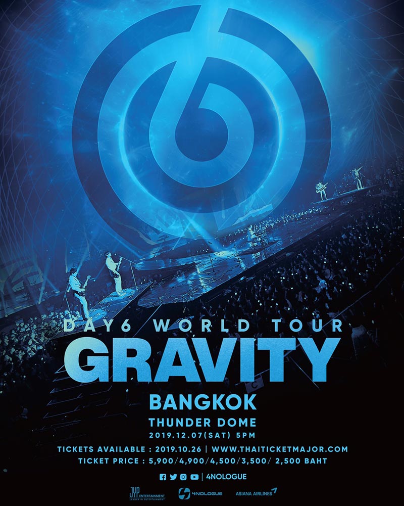 DAY6 WORLD TOUR ‘GRAVITY’ in BANGKOK DAY6 WORLD TOUR ‘GRAVITY’ in BANGKOK