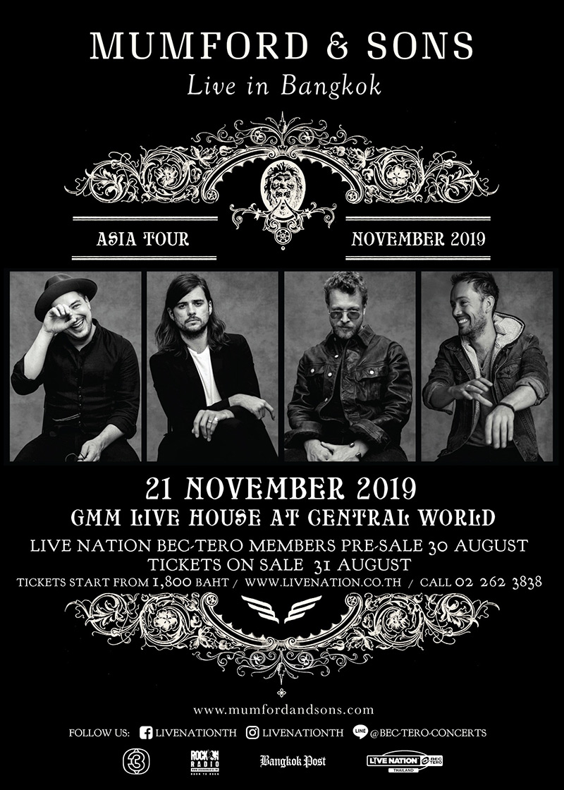 Mumford & Sons Live in Bangkok Mumford & Sons Live in Bangkok
