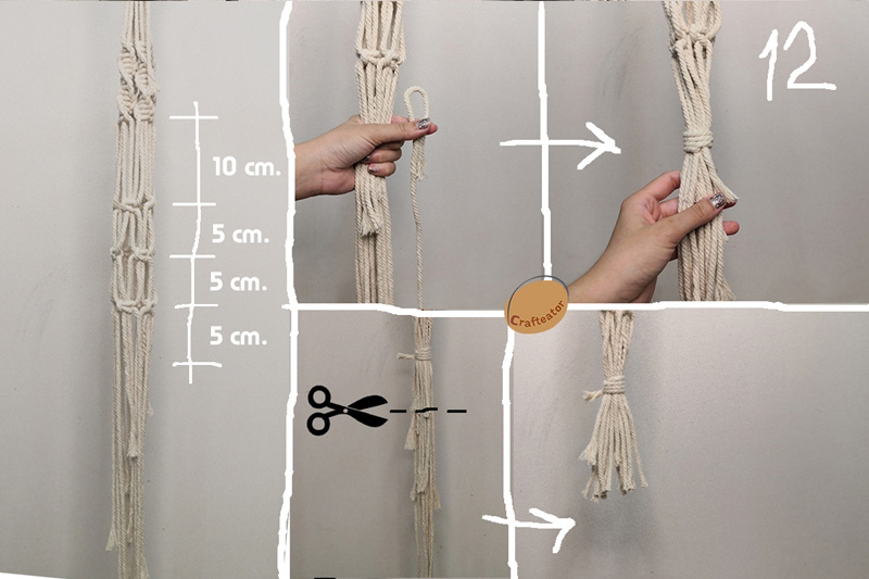 วิธีถักมาคราเม่ DIY เชือกแขวนกระถางต้นไม้ทำเอง วิธีถักมาคราเม่ DIY เชือกแขวนกระถางต้นไม้ทำเอง