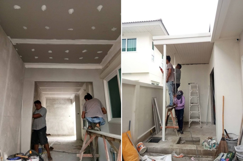 ต่อเติมครัวหลังบ้าน ต่อเติมครัวหลังบ้าน