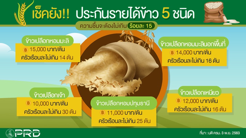 ประกันรายได้ข้าว ประกันรายได้ข้าว