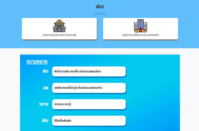 เราไม่ทิ้งกัน ด้านการเงิน เราไม่ทิ้งกัน ด้านการเงิน