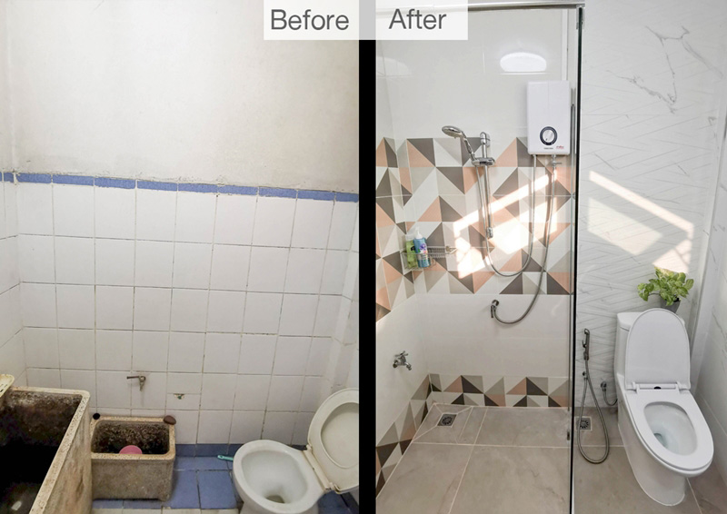 รีโนเวทห้องน้ำ งบ 50,000 บาท รีโนเวทห้องน้ำ งบ 50,000 บาท
