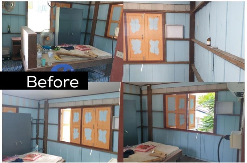 รีโนเวทบ้านพักครู รีโนเวทบ้านพักครู