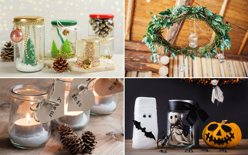 DIY ขวดโหลแก้ว DIY ขวดโหลแก้ว