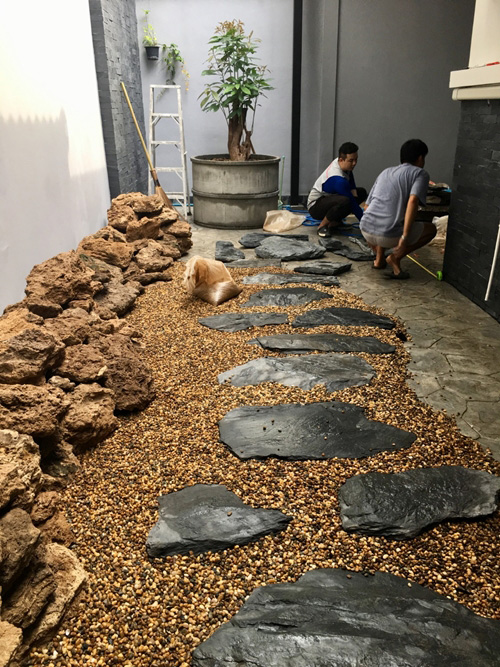 จัดสวนหินหน้าบ้าน จัดสวนหินหน้าบ้าน