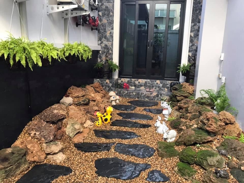 จัดสวนหินหน้าบ้าน จัดสวนหินหน้าบ้าน