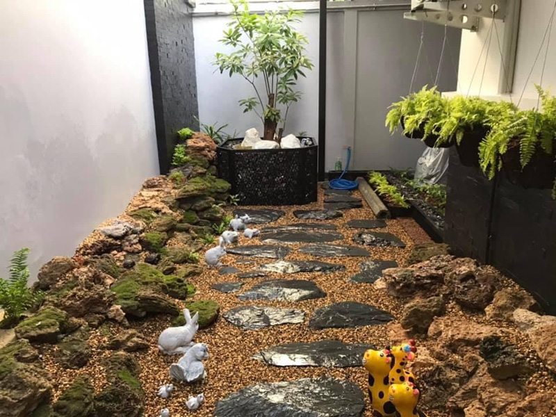 จัดสวนหินหน้าบ้าน จัดสวนหินหน้าบ้าน