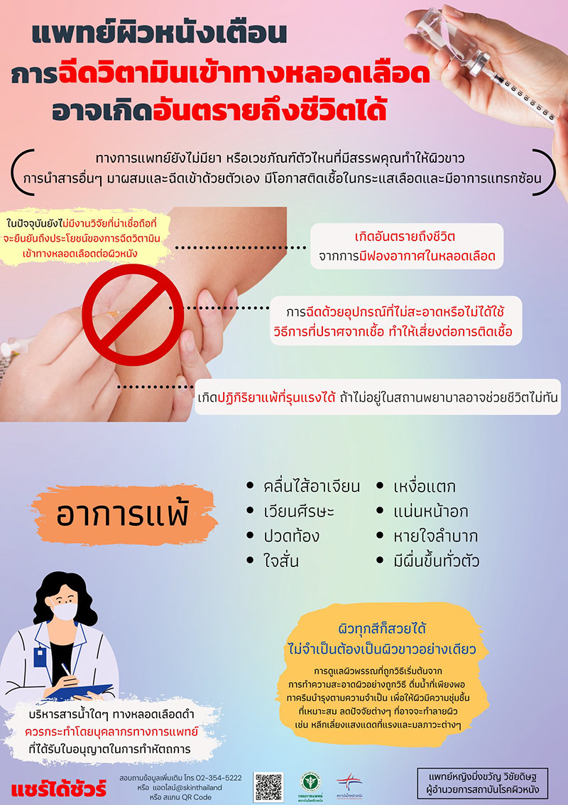 ฉีดวิตามินผิว ฉีดวิตามินผิว