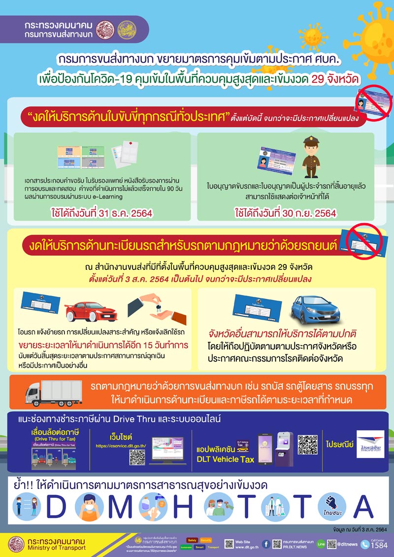 งดทำใบขับขี่ งดทำใบขับขี่