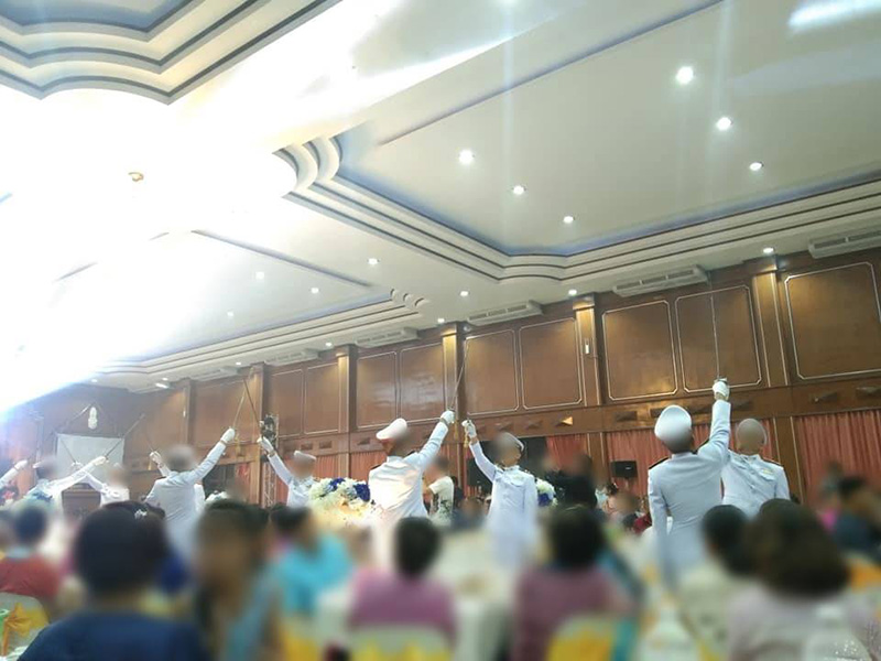 แขกตรวจโควิดงานแต่งนายร้อย แขกตรวจโควิดงานแต่งนายร้อย