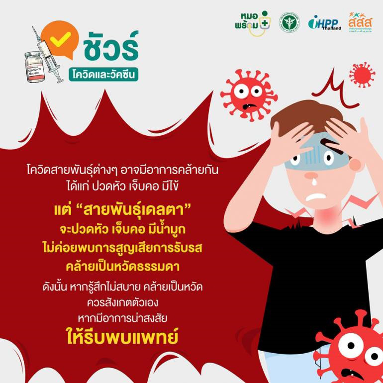 อาการโควิด สายพันธุ์เดลต้า-อัลฟ่า ต่างกันอย่างไร อาการโควิด สายพันธุ์เดลต้า-อัลฟ่า ต่างกันอย่างไร