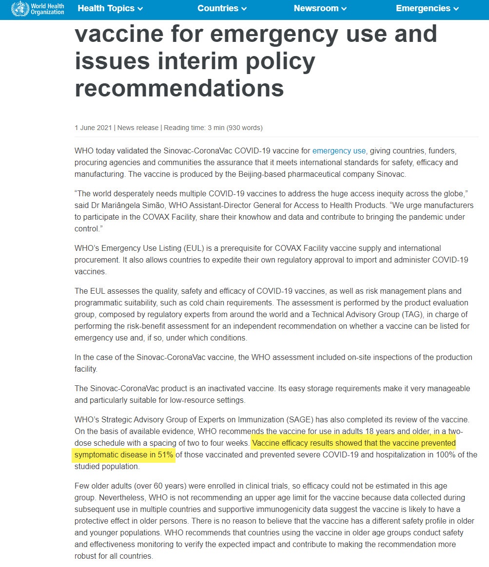 เฉลยดราม่า ประสิทธิภาพวัคซีนซิโนแวค 84% มาจากไหน หลังไทยรู้สู้โควิดลง แต่โดนถล่มยับ เฉลยดราม่า ประสิทธิภาพวัคซีนซิโนแวค 84% มาจากไหน หลังไทยรู้สู้โควิดลง แต่โดนถล่มยับ