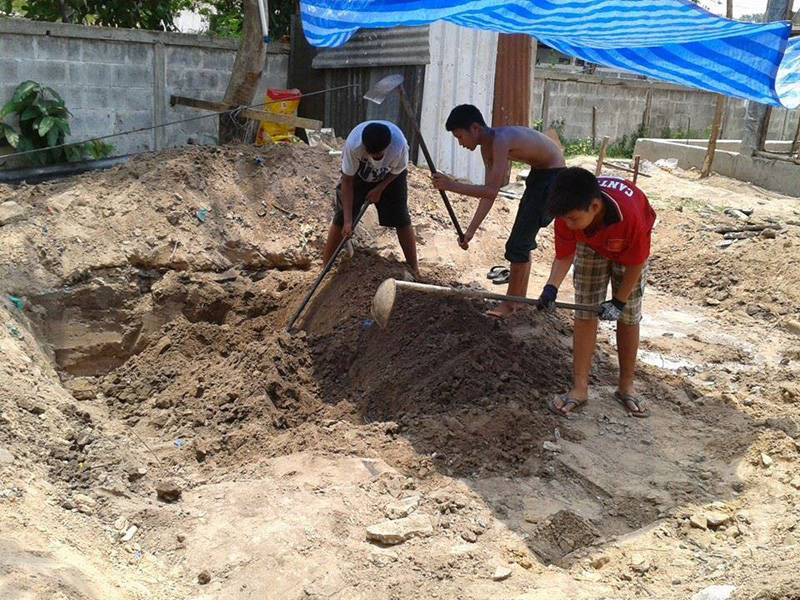 สร้างสระว่ายน้ำ สร้างสระว่ายน้ำ