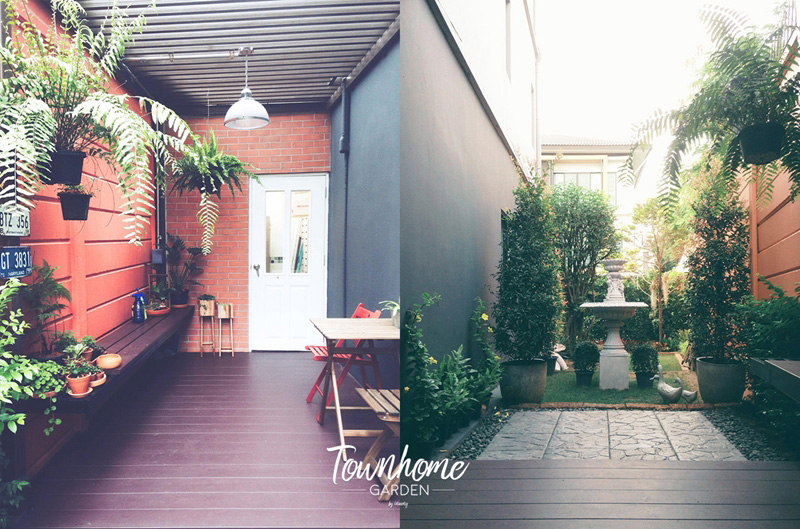 จัดสวนข้างบ้านทาวน์โฮม จัดสวนข้างบ้านทาวน์โฮม