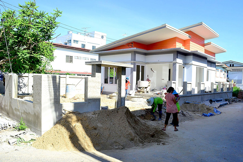 สร้างบ้านชั้นเดียวสไตล์โมเดิร์น สร้างบ้านชั้นเดียวสไตล์โมเดิร์น