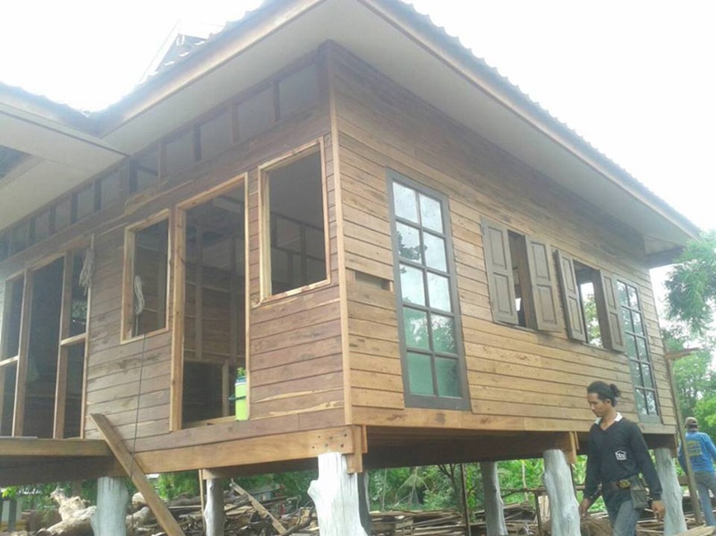 บ้านไม้ชั้นเดียวใต้ถุนสูง บ้านไม้ชั้นเดียวใต้ถุนสูง