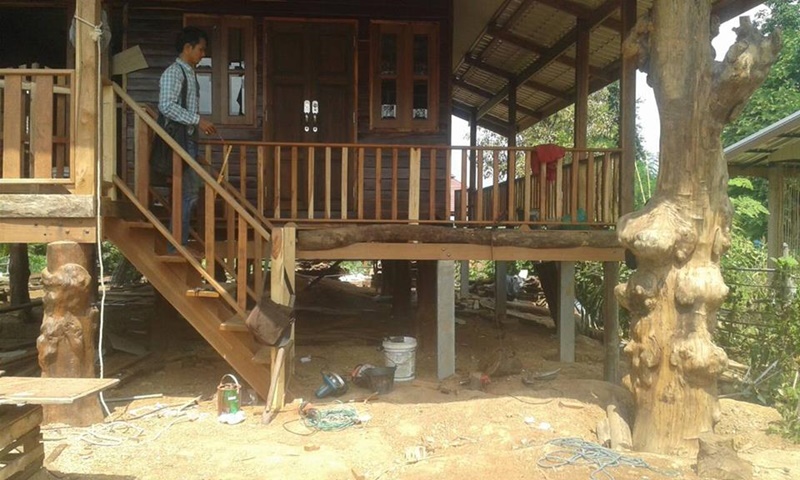 บ้านไม้ชั้นเดียวใต้ถุนสูง บ้านไม้ชั้นเดียวใต้ถุนสูง