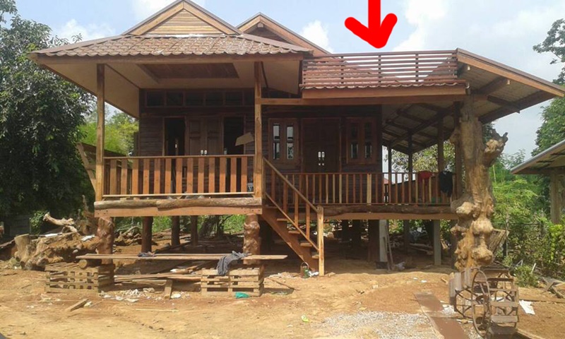 บ้านไม้ชั้นเดียวใต้ถุนสูง บ้านไม้ชั้นเดียวใต้ถุนสูง