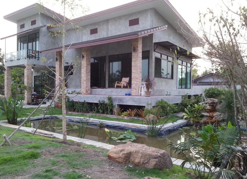 บ้านปูนเปลือย 2 ชั้น บ้านปูนเปลือย 2 ชั้น