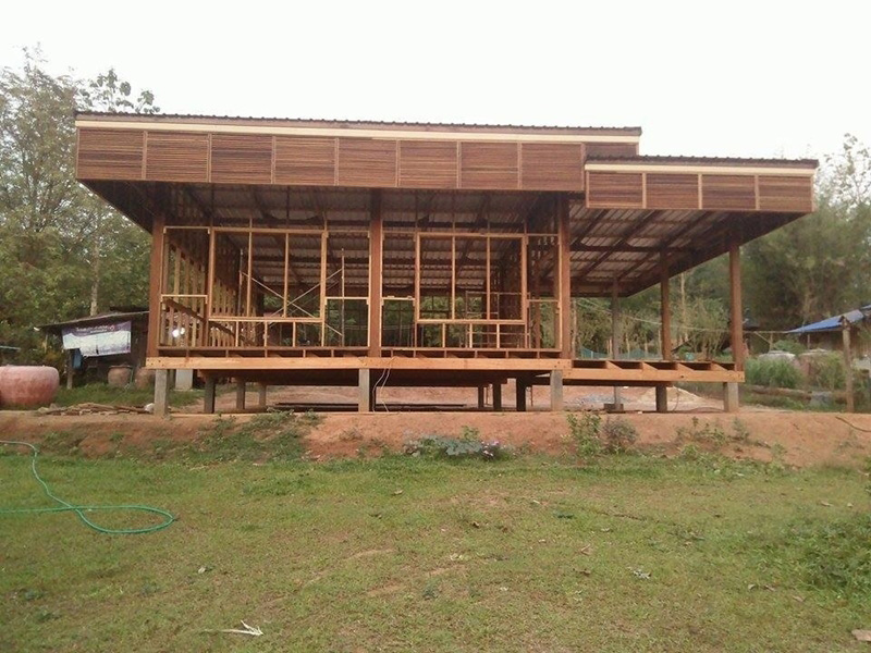 บ้านชั้นเดียวครึ่งปูนครึ่งไม้ บ้านชั้นเดียวครึ่งปูนครึ่งไม้