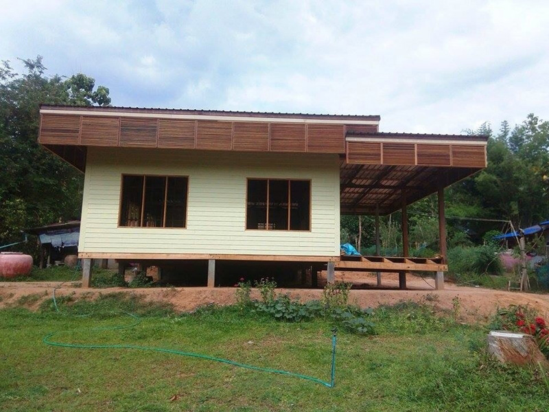 บ้านชั้นเดียวครึ่งปูนครึ่งไม้ บ้านชั้นเดียวครึ่งปูนครึ่งไม้