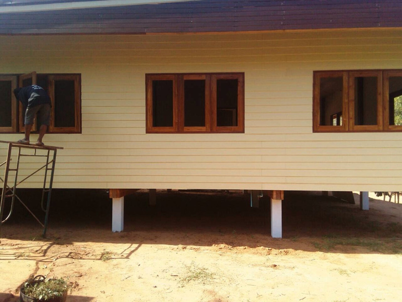บ้านชั้นเดียวครึ่งปูนครึ่งไม้ บ้านชั้นเดียวครึ่งปูนครึ่งไม้