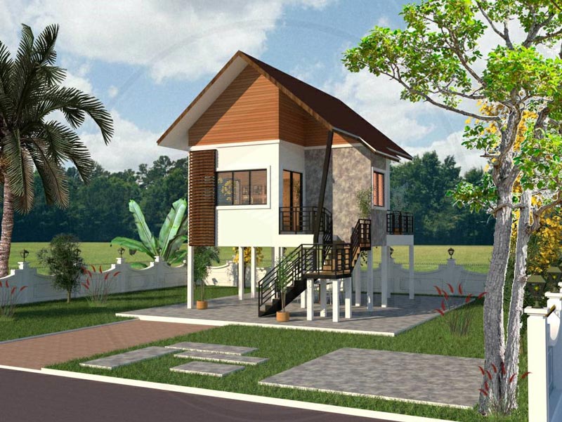 บ้านในสวนชั้นเดียว บ้านในสวนชั้นเดียว