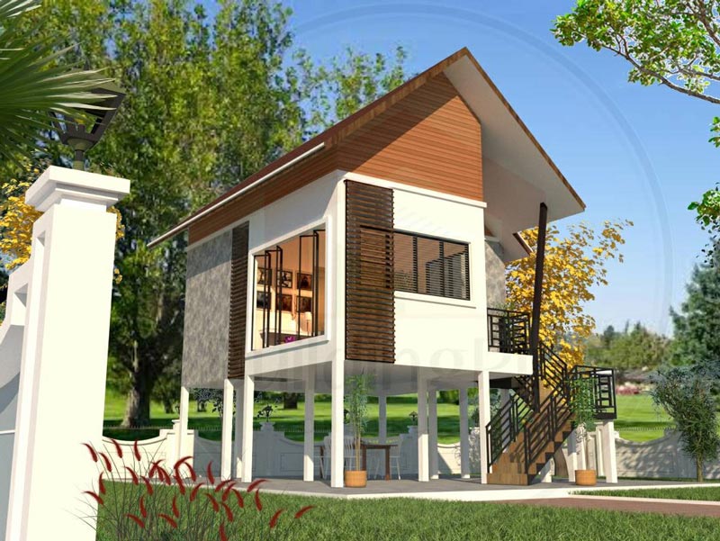 บ้านในสวนชั้นเดียว บ้านในสวนชั้นเดียว