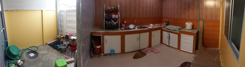 ต่อเติมห้องครัวหลังบ้านทาวน์เฮ้าส์ ต่อเติมห้องครัวหลังบ้านทาวน์เฮ้าส์
