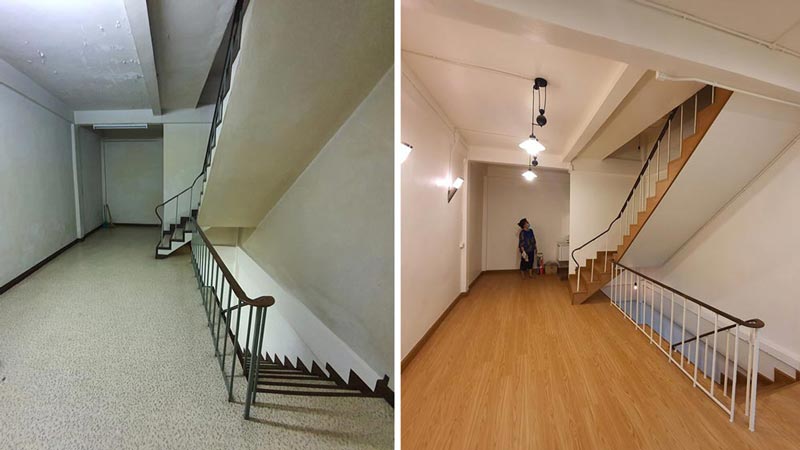 รีโนเวทบ้านตึกแถว 6 ชั้น รีโนเวทบ้านตึกแถว 6 ชั้น