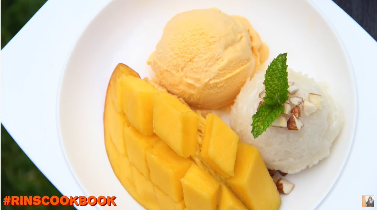 ไอศกรีมข้าวเหนียวมะม่วง ไอศกรีมข้าวเหนียวมะม่วง