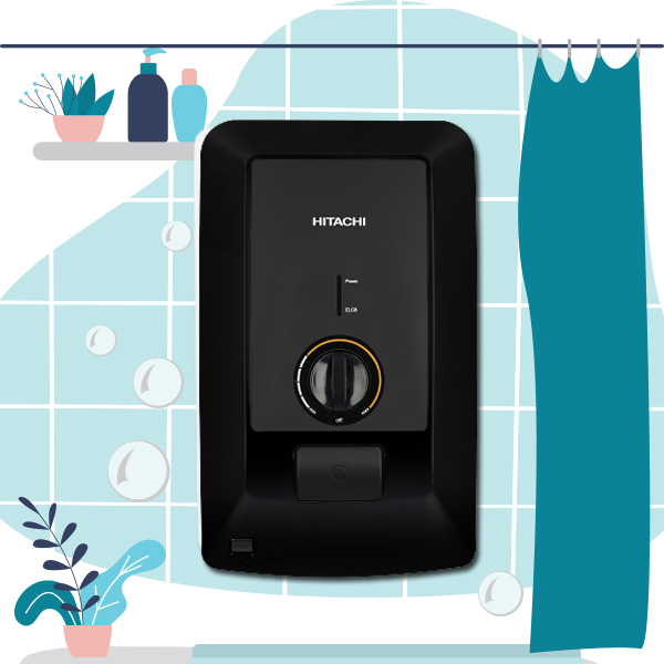 เครื่องทำน้ำอุ่น Hitachi รุ่น HES-60HMBKATH เครื่องทำน้ำอุ่น Hitachi รุ่น HES-60HMBKATH