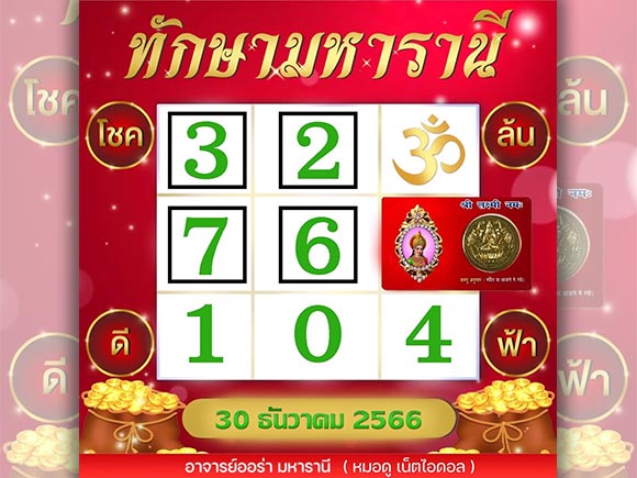 ลอตเตอร์รี่ เลขเด็ดงวดนี้