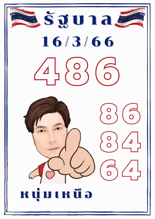หวยหนุ่มเหนือ หวยขั้นเทพ 16/3/66 หนุ่มเหนือ หวยขั้นเทพ