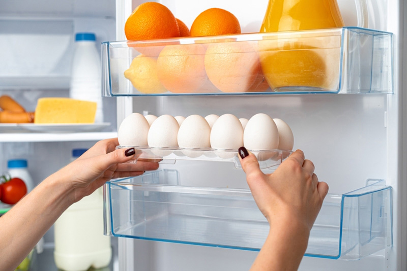 วิธีเก็บอาหารในตู้เย็น หลังประตู วิธีเก็บอาหารในตู้เย็น