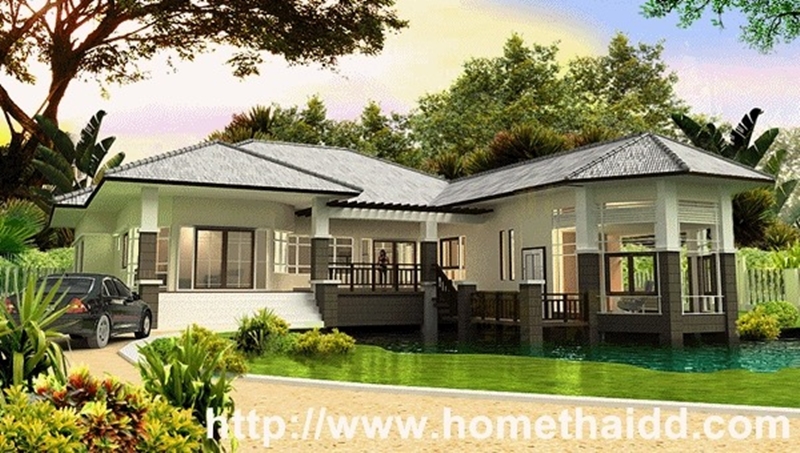 แบบบ้านชั้นเดียว 3 ห้องนอน 2 ห้องน้ำ แบบบ้านชั้นเดียว 3 ห้องนอน 2 ห้องน้ำ
