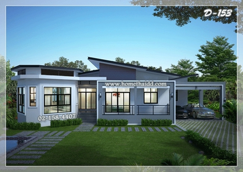 แบบบ้านชั้นเดียวโมเดิร์น แบบบ้านชั้นเดียวโมเดิร์น