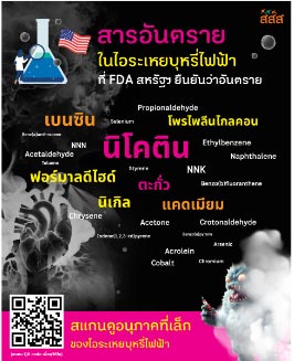 บุหรี่ไฟฟ้า อันตรายจากบุหรี่ไฟฟ้า