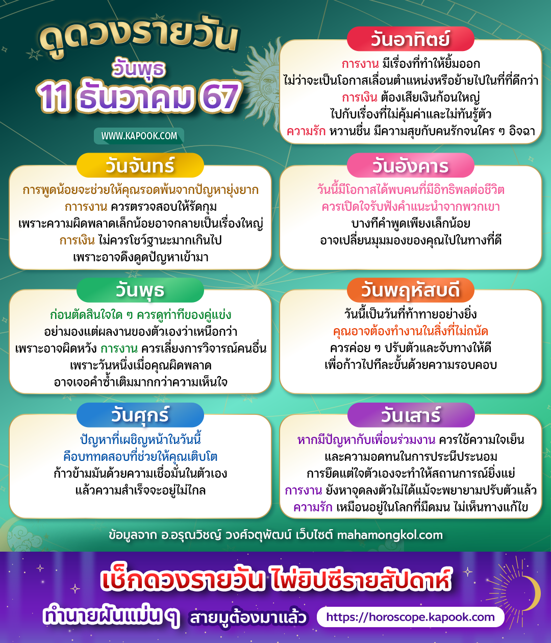 ดูดวงรายวัน ดูดวงรายวัน